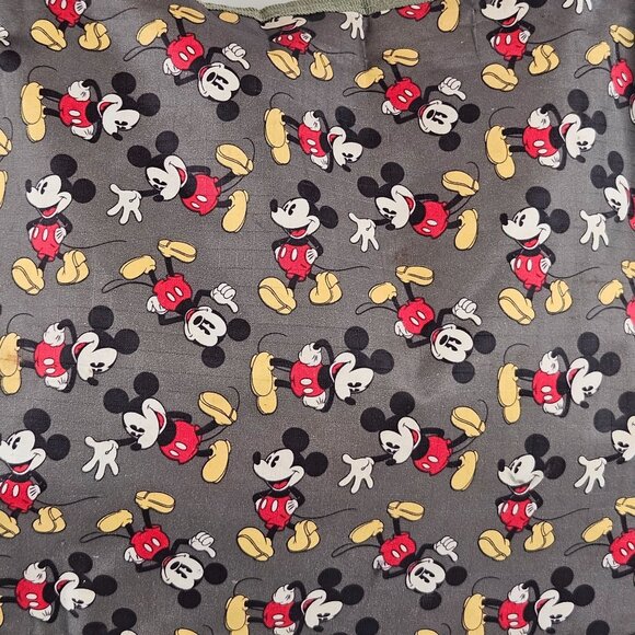 Disney Mickey Mouse Womens Shoulder Bag Green Canvas Strap Zip Closure - Picture 2 of 8